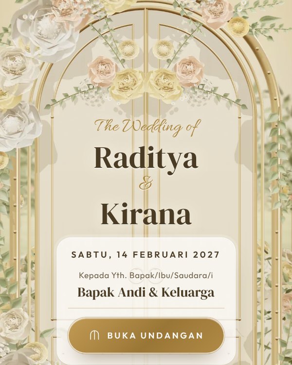 Tangkapan layar tema Buttercream Soleil