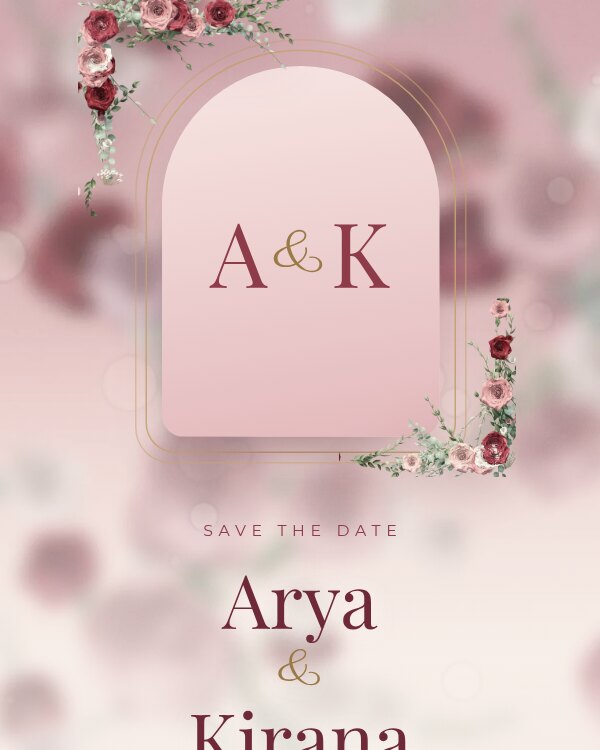 Tangkapan layar tema Maroon Rosé