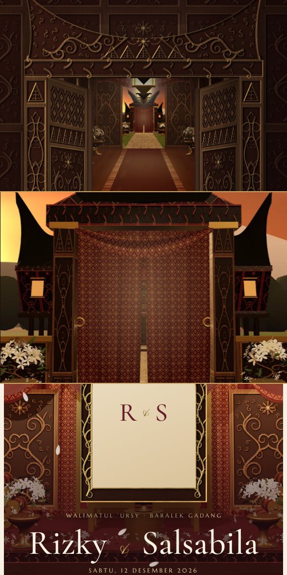 Tangkapan layar tema Pusako Minang — Royal Heritage 3D